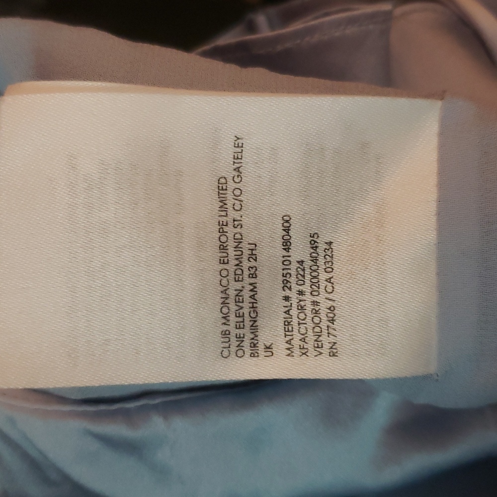 Club Monaco Mulberry Silk Light Baby Blue Camisole Cropped Flounce Tank Top 6 - Picture 10 of 15
